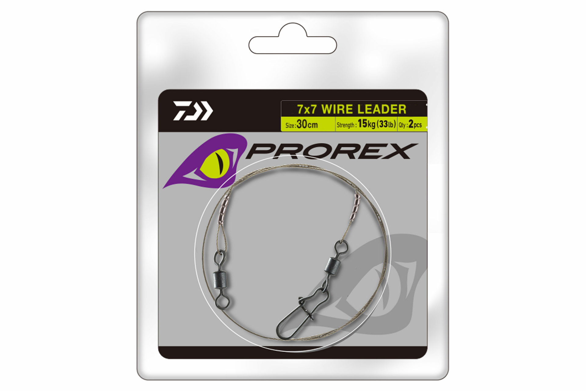 Prorex 7x7 Wire Leader <span>| with swivel and snap | brown</span>