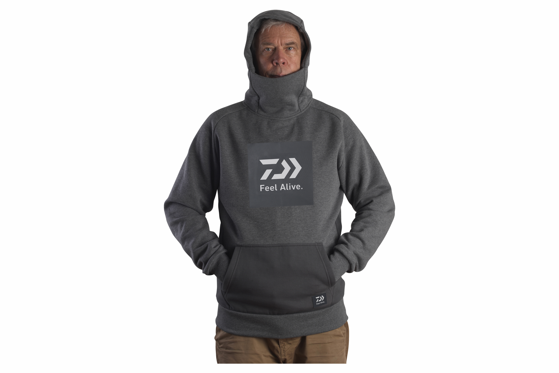 Daiwa D-Vec Hoodie Feel Alive <span>| grey</span>