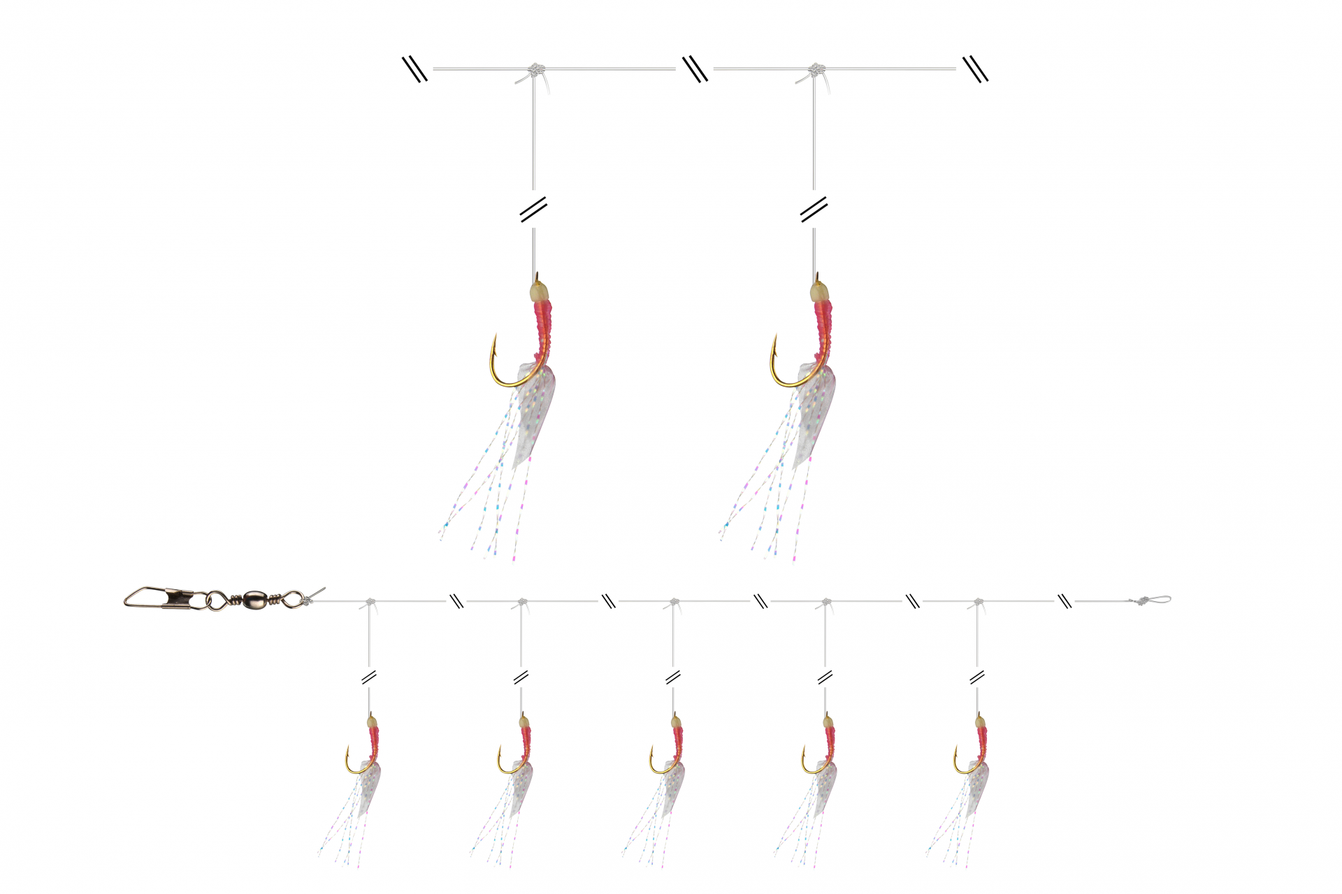 GrandWave Herring Rig <span>| pink-glow</span> GrandWave Herring Rig <span>| pink-glow</span>