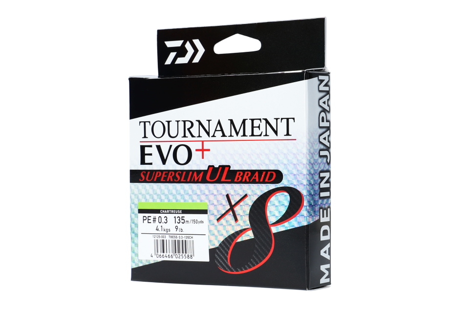Tournament X8 Braid EVO+ SUPERSLIM UL <span>| Geflochtene Schnur | chartreuse</span>