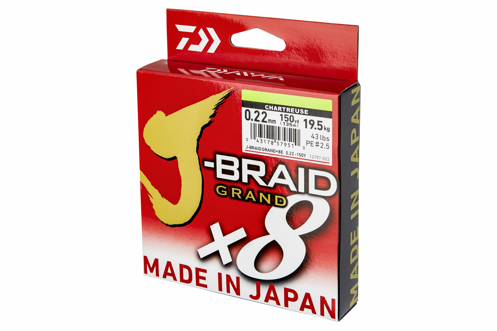 J-Braid Grand X8 <span>| Braided line | chartreuse</span>